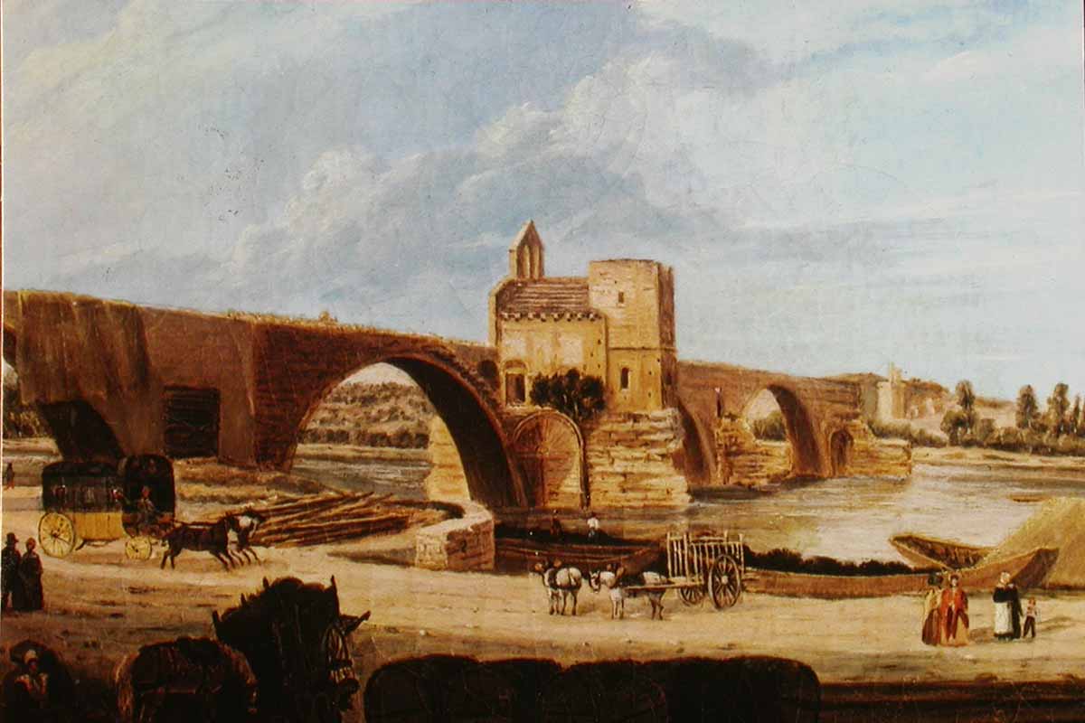 Avignon pont Piscine du Domaine de Rhodes et ses transats